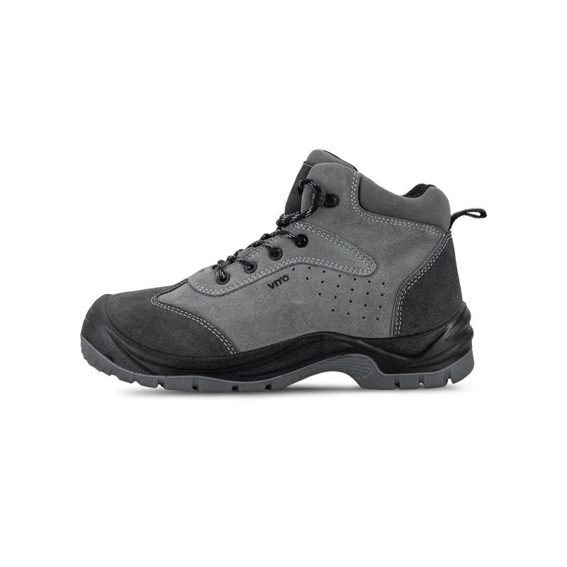 CHAUSSURE DE SÉCURITÉ HAUTE EN CUIR SUÉDÉ GENES S1P - 40